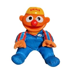 90s Vintage TYCO ERNIE Soft Body Hard Head Ernie Doll Toy